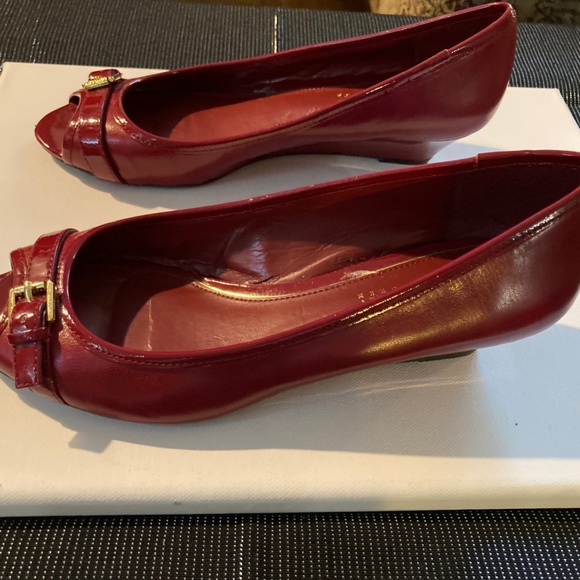 Lauren Ralph Lauren Red Peep Toes - Picture 5 of 6